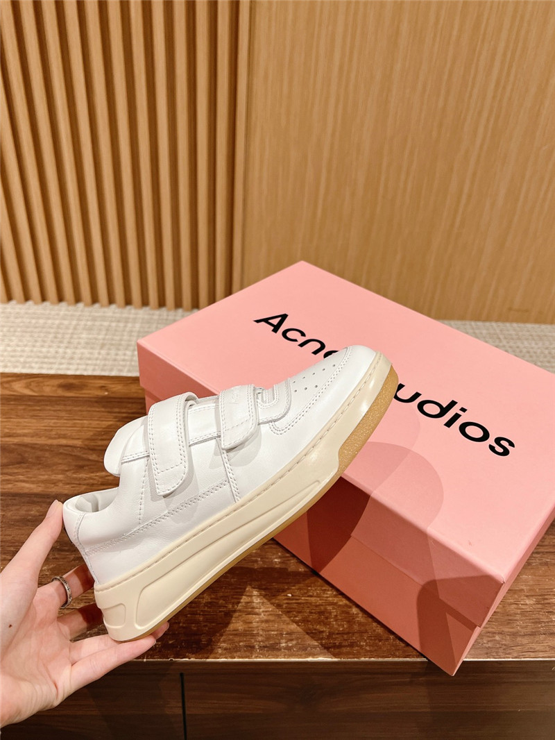 Acne Studios White Velcro Strap Sneakers