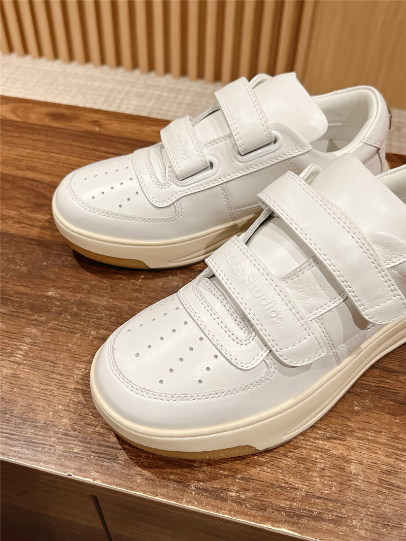 Acne Studios White Velcro Strap Sneakers