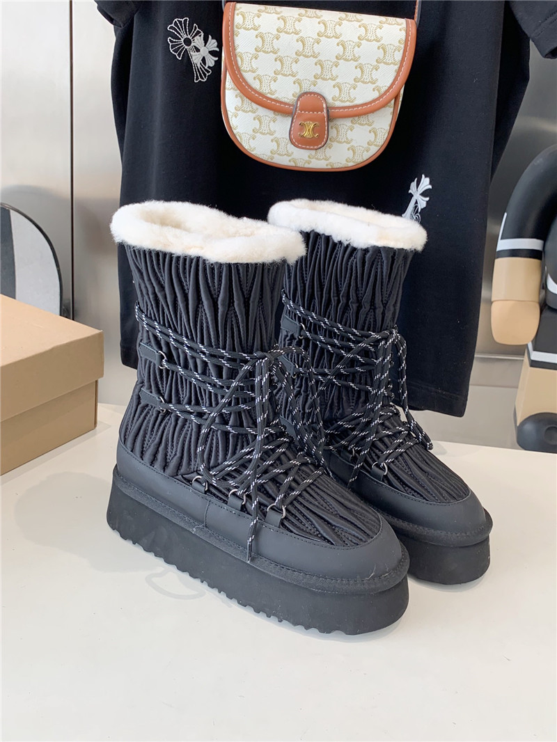 UGG Black Platform Winter Snow Boots