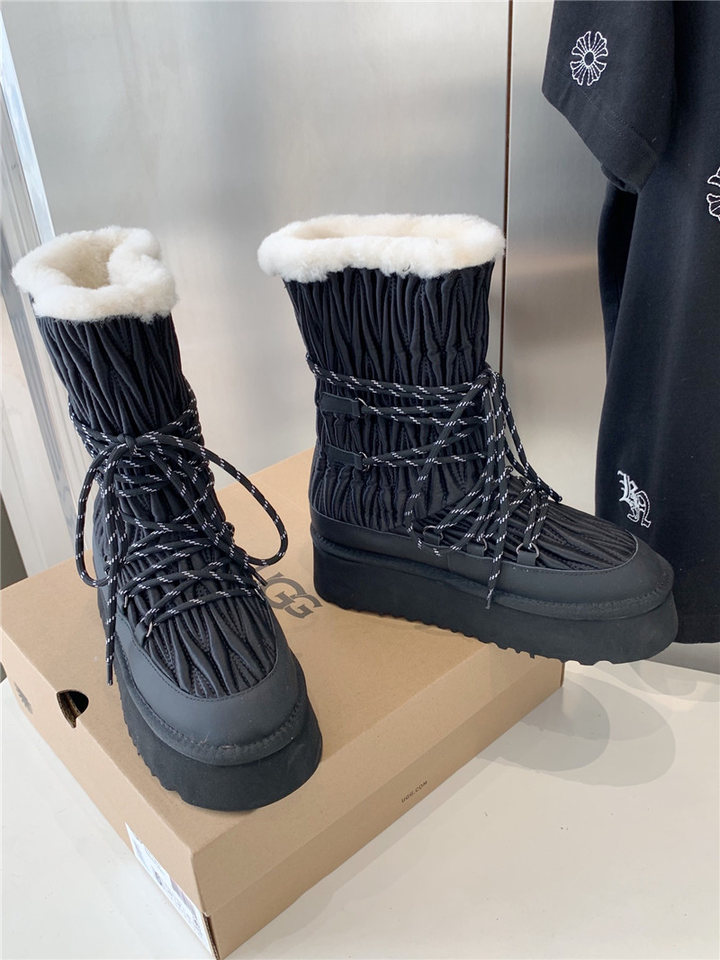 UGG Black Platform Winter Snow Boots