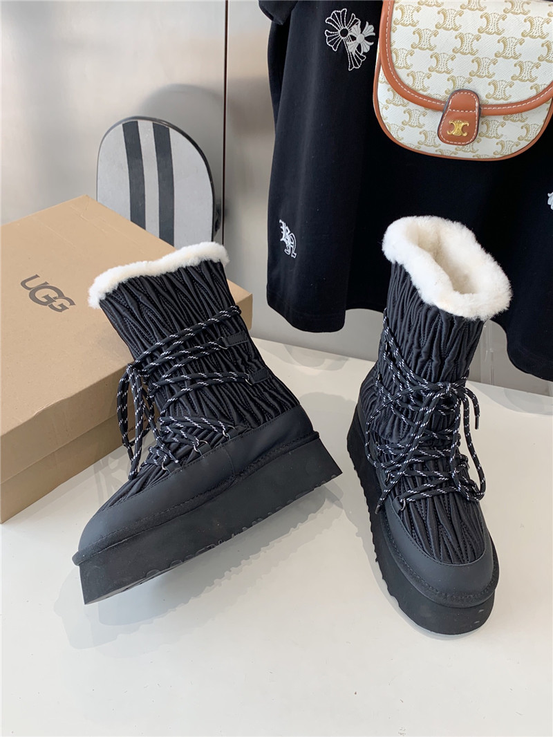 UGG Black Platform Winter Snow Boots
