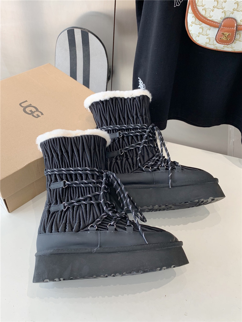 UGG Black Platform Winter Snow Boots