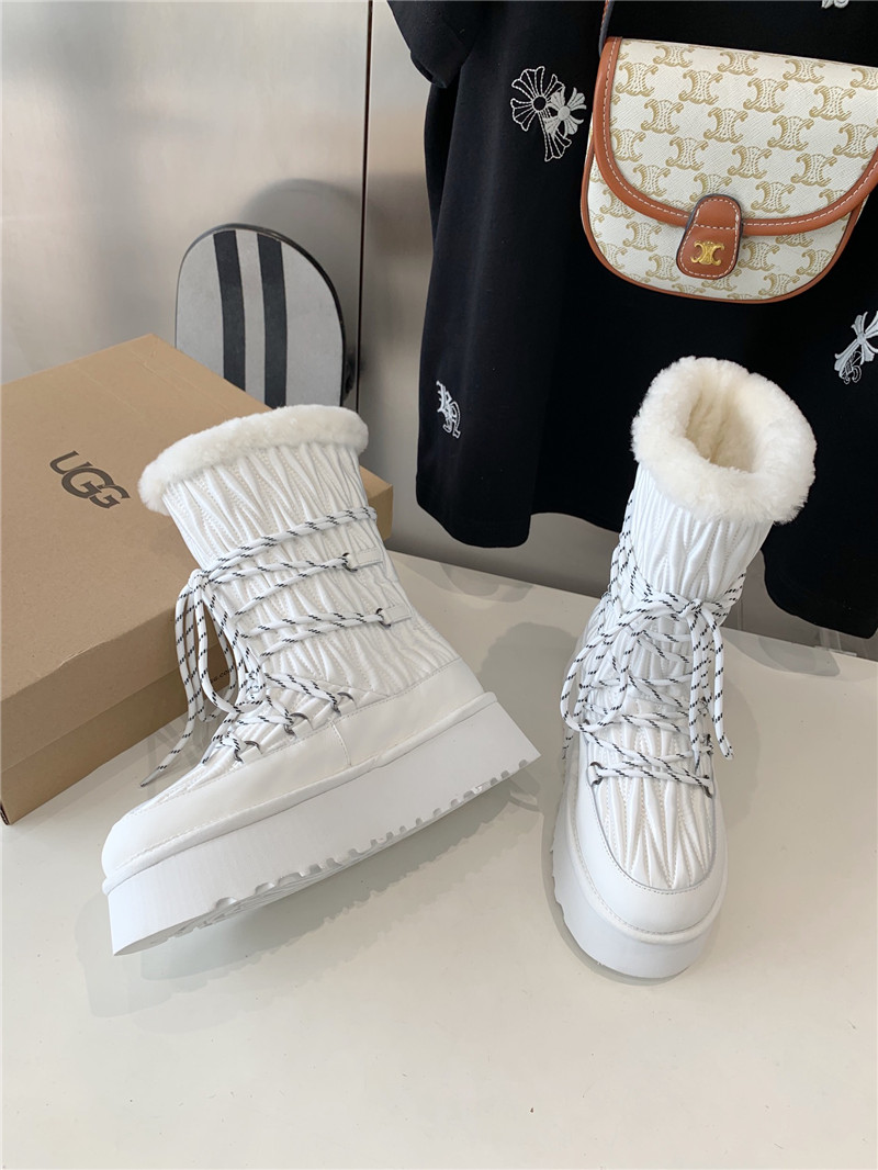 UGG White Platform Winter Snow Boots