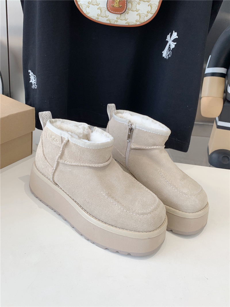 UGG Ultra Mini Platform Boots in Beige