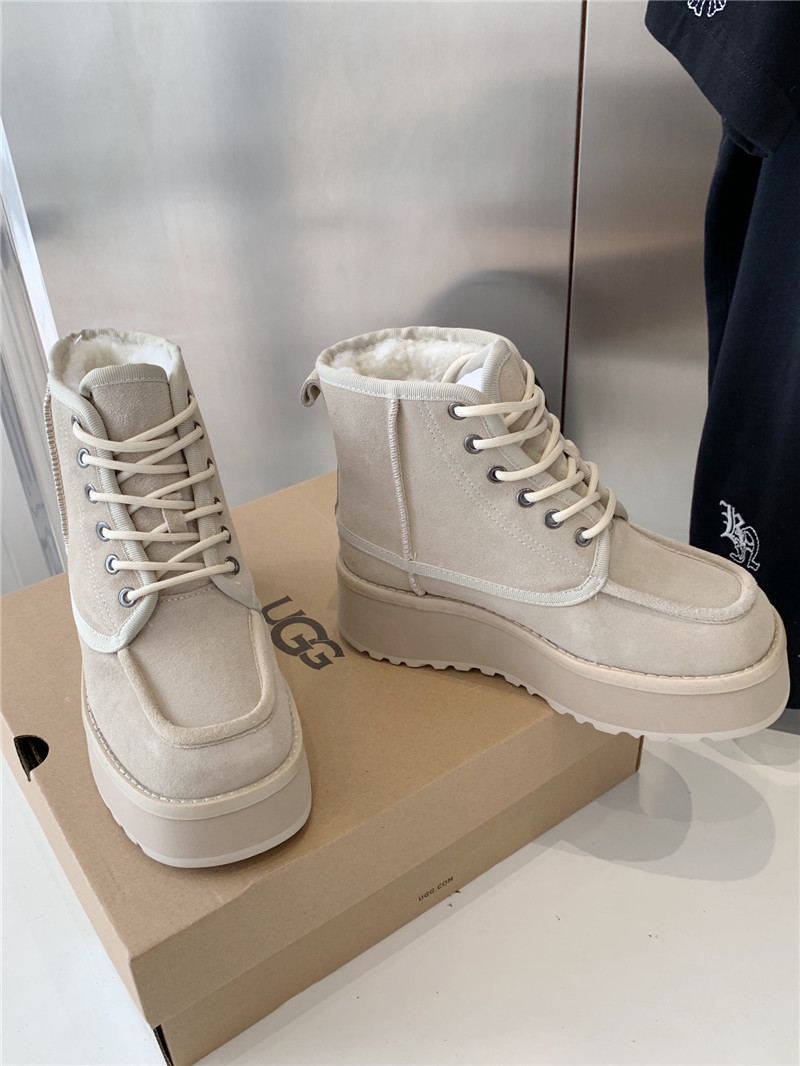 UGG Beige Neumel High Moc Boots