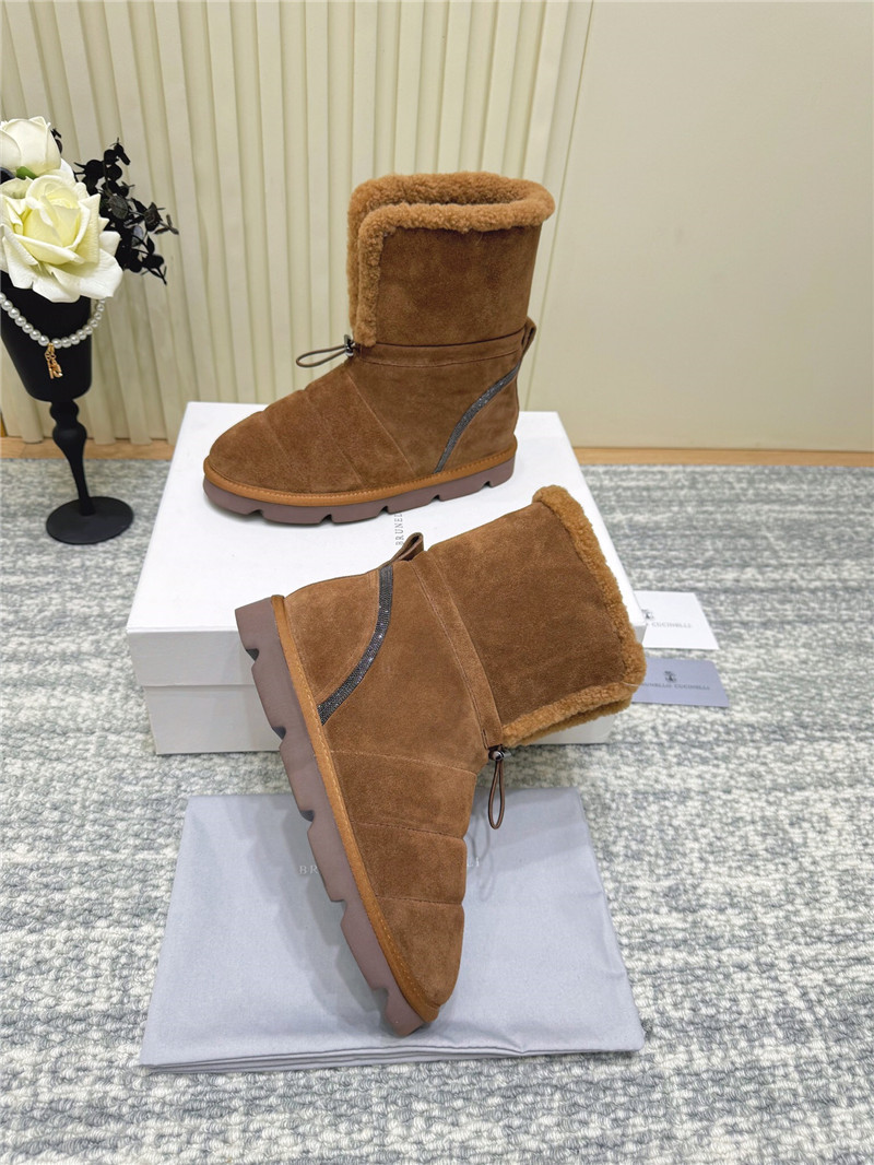 BC Suede Wool Snow Boots