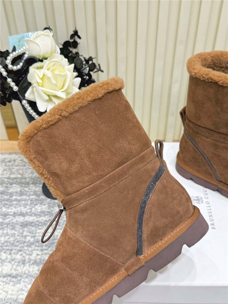 BC Suede Wool Snow Boots