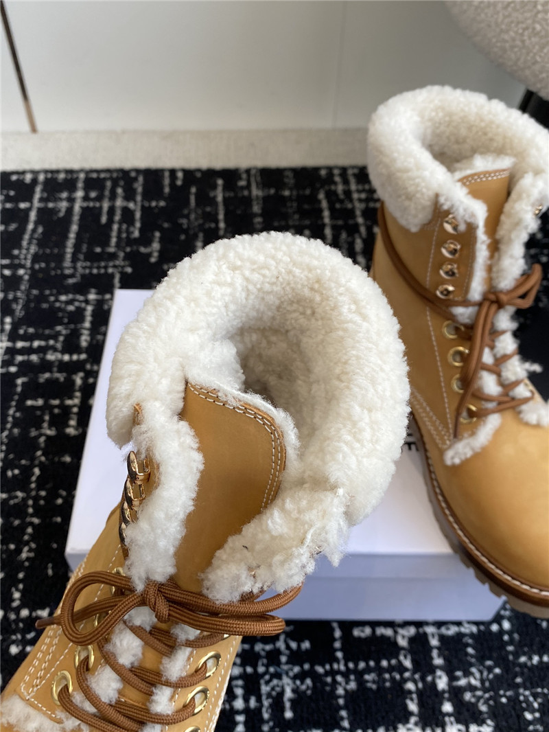 Ce1i*e kurt lace-up calfskin mid boot