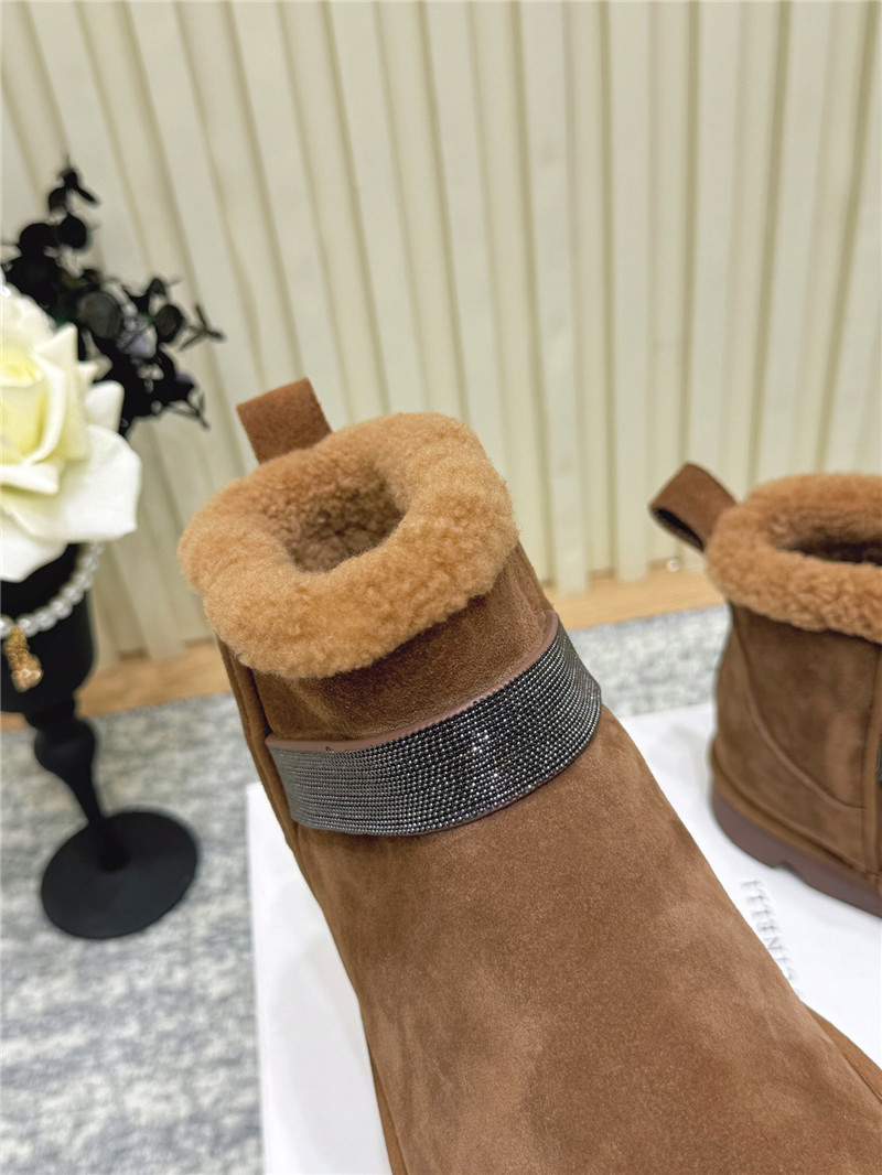 BC Women’s Brown Embellished Suede Boots