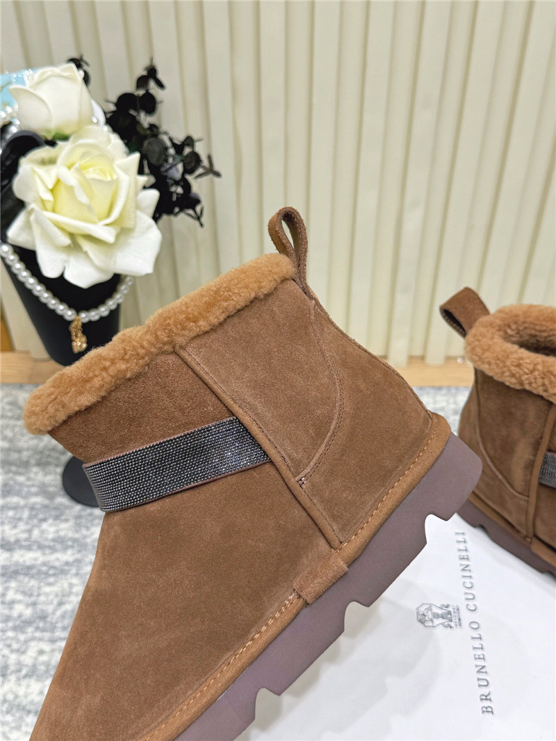 BC Women’s Brown Embellished Suede Boots