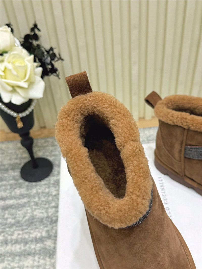 BC Women’s Brown Embellished Suede Boots