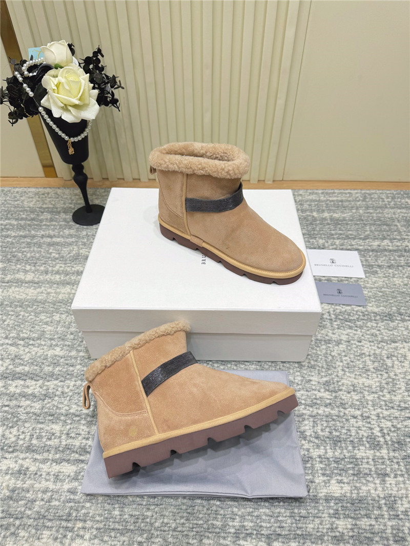 BC Embellished Suede Boots in Brown