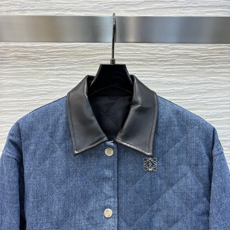 l0ew* D1am0nd quilted denim jacket