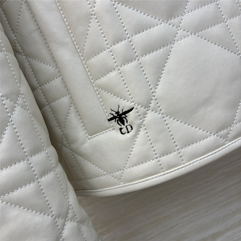 D10r hooded quilted leather jacket