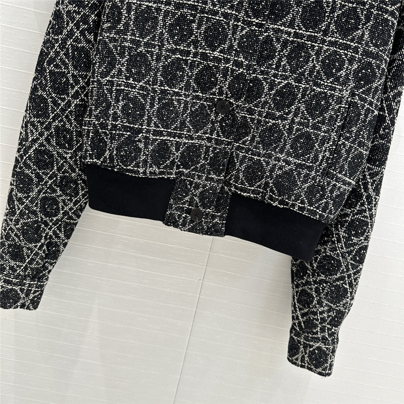 D10r check tweed small coat