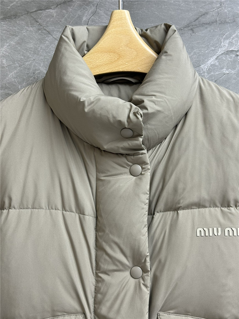 M1um1u stand collar down jacket