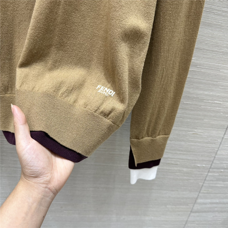 F**di beige wool sweater