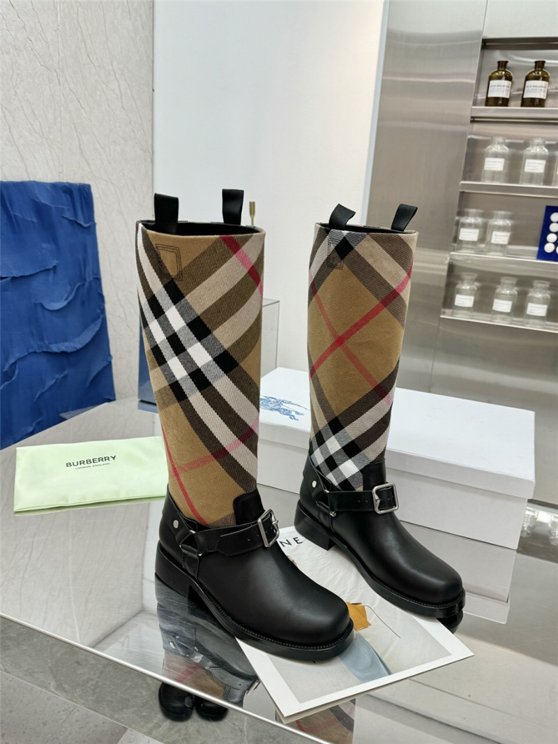 Bv*b*rry canvas knee-high rain boots