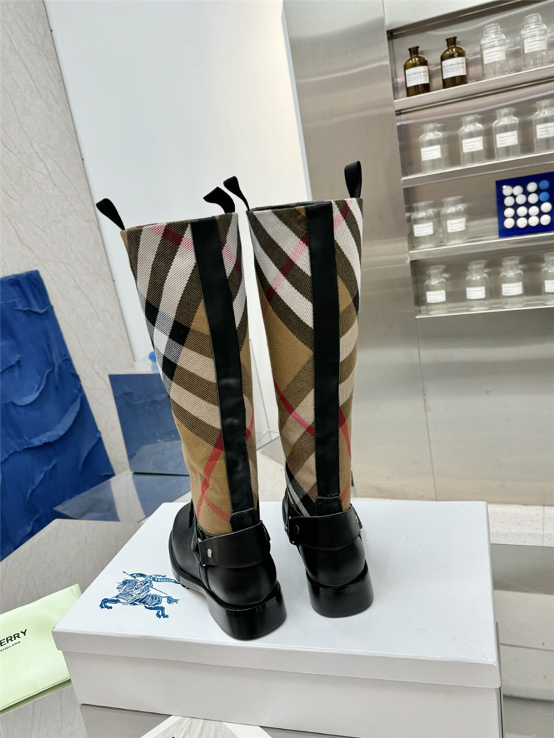 Bv*b*rry canvas knee-high rain boots