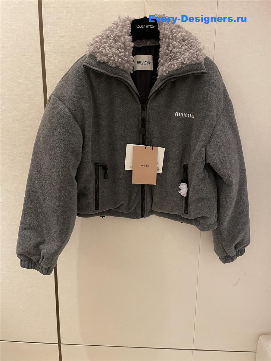 M1um1u polar fleece down jacket