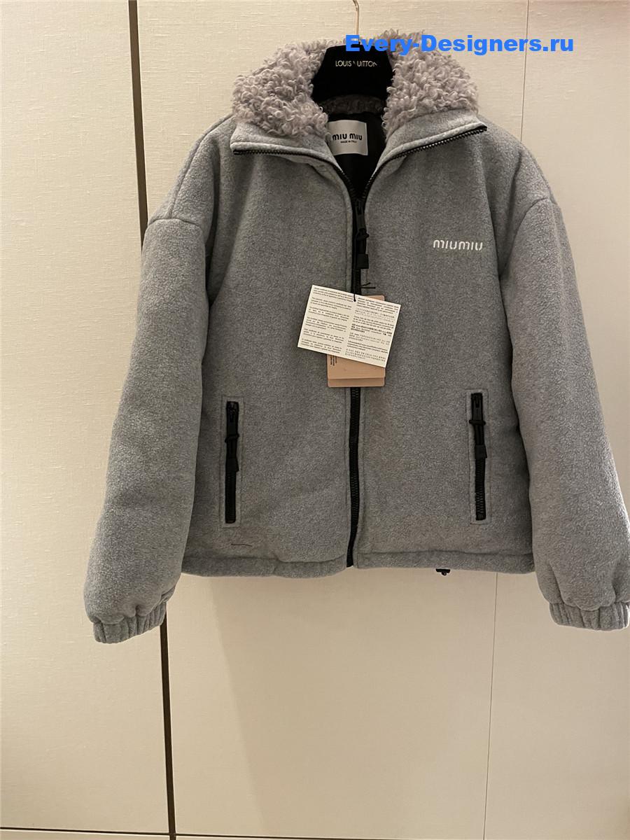 M1um1u polar fleece down jacket