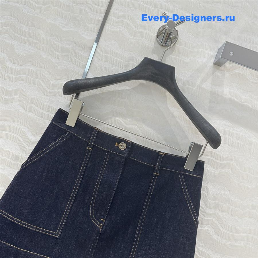 L0ew* denim skirt