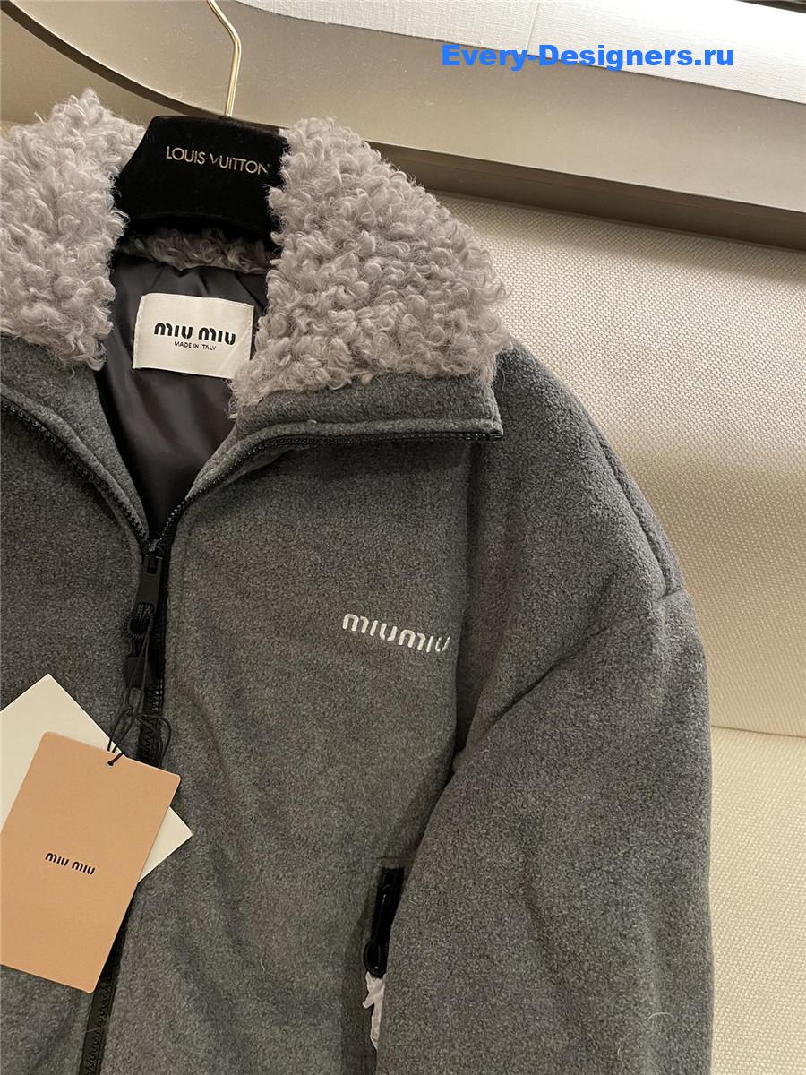 M1um1u polar fleece down jacket