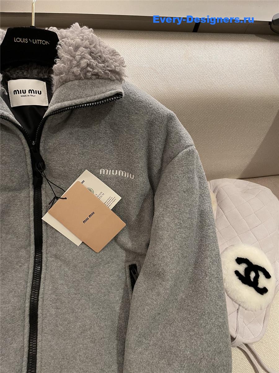 M1um1u polar fleece down jacket