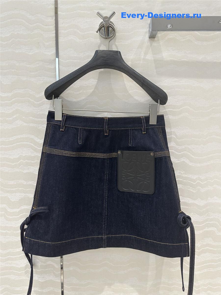 L0ew* denim skirt