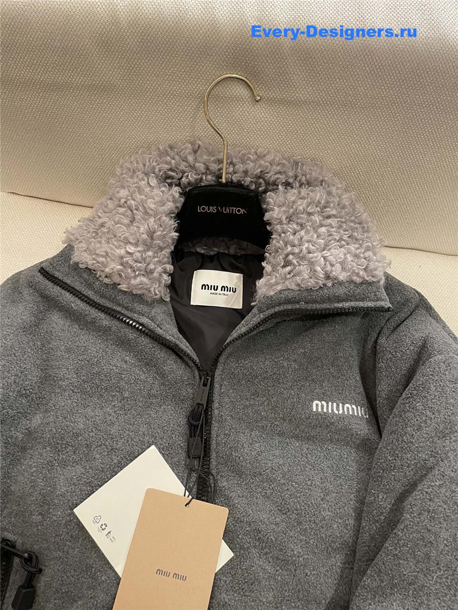 M1um1u polar fleece down jacket