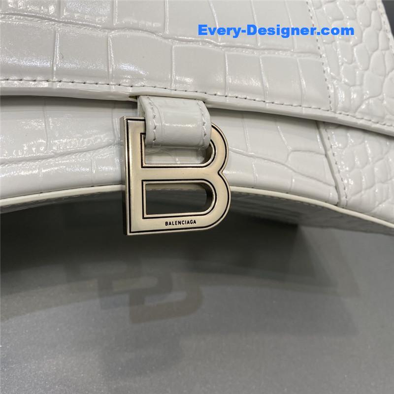 Ba1en*iaga hourglass bag white