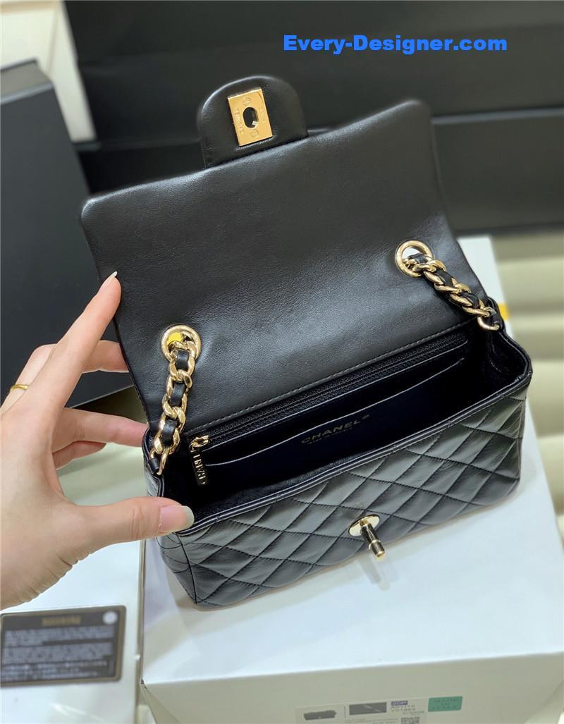 Ch**el cf logo flap bag