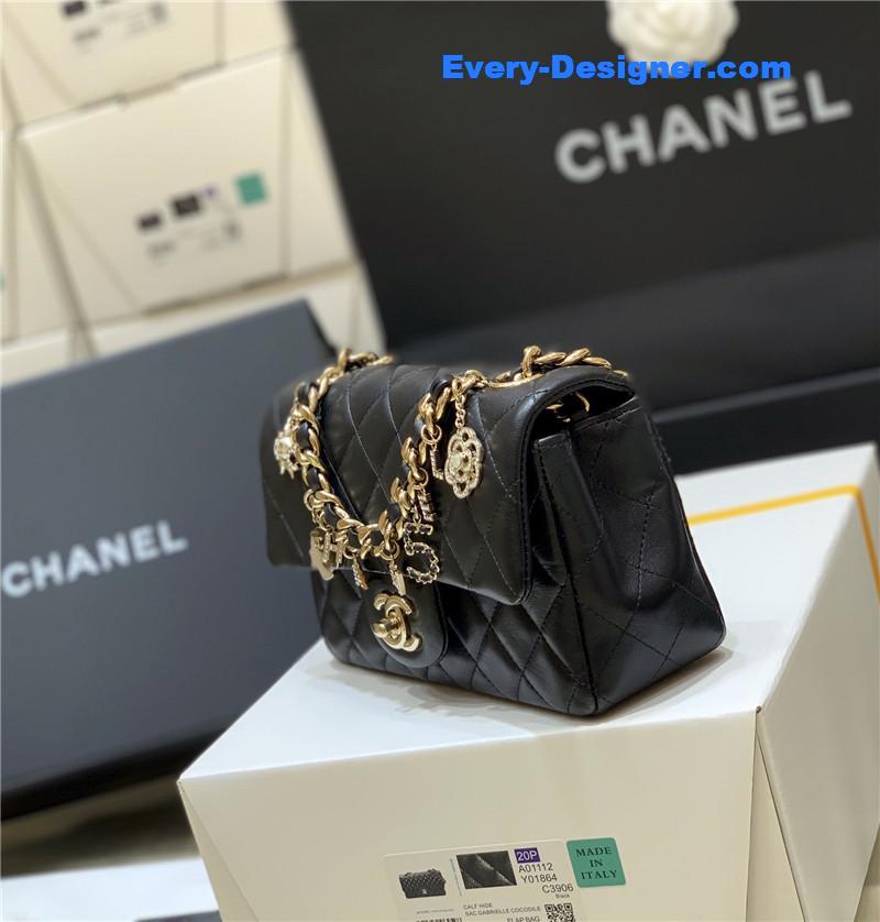 Ch**el cf logo flap bag