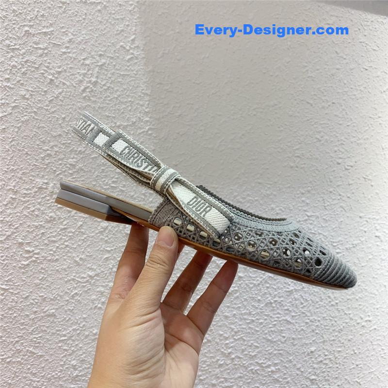 D10r new hollow lace bow high-heeled sandals