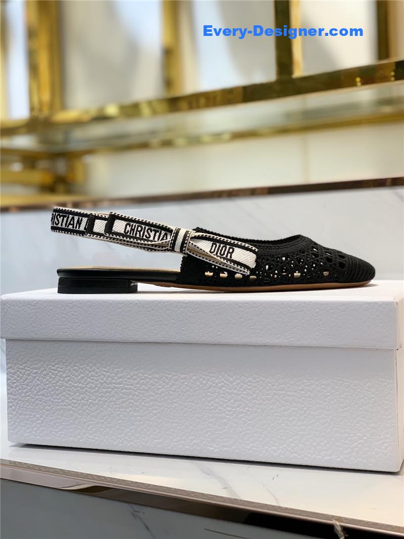 D10r new hollow lace bow high-heeled sandals