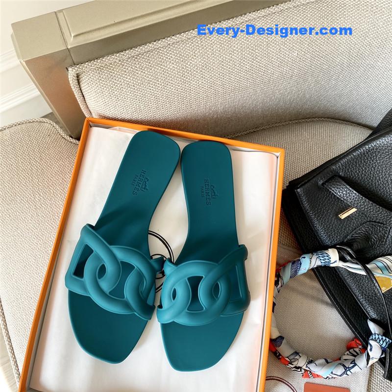 H**me5 new classic pig nose chain slippers