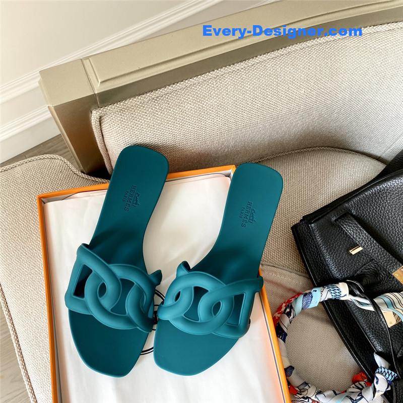 H**me5 new classic pig nose chain slippers