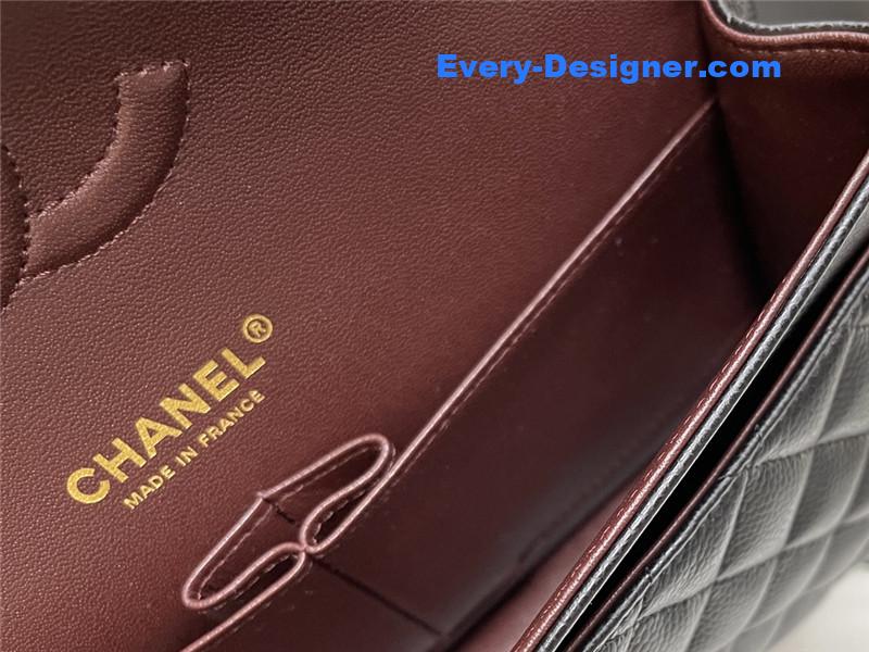 Ch**el classic flap caviar leather bag