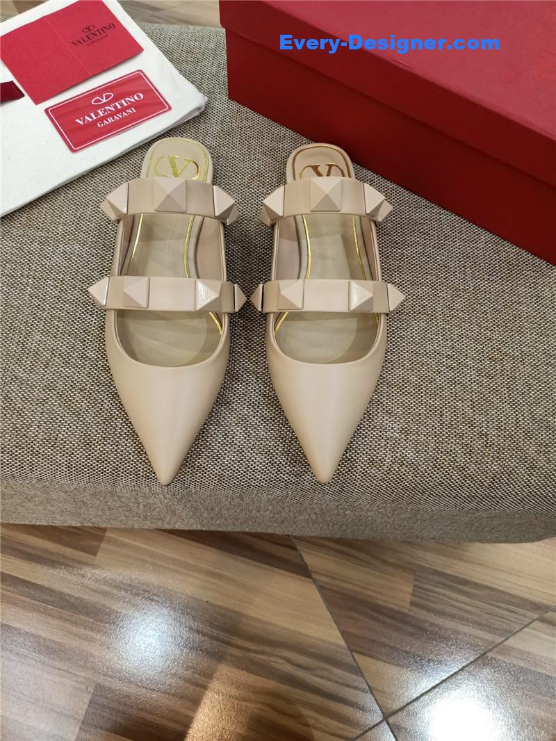 valentino LOGO bronzing sandals