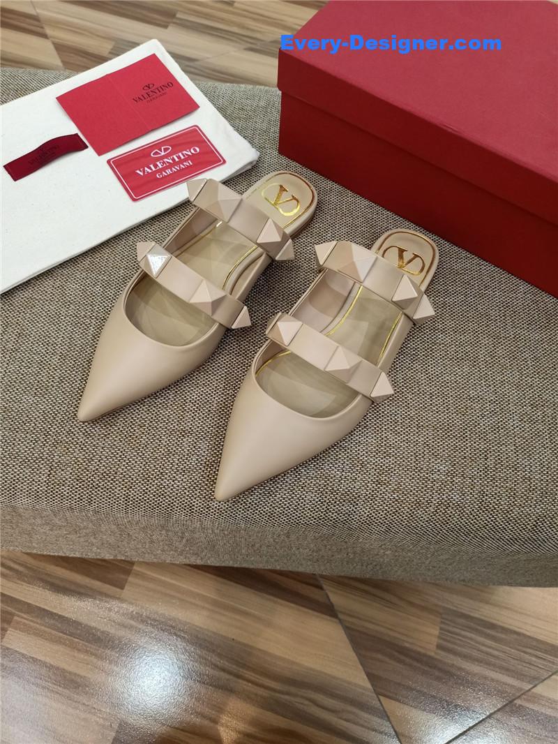 valentino LOGO bronzing sandals