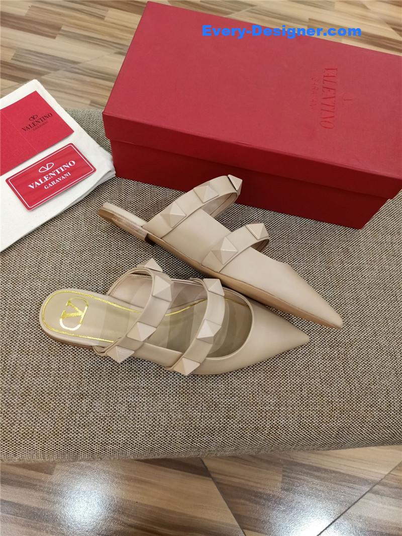 valentino LOGO bronzing sandals
