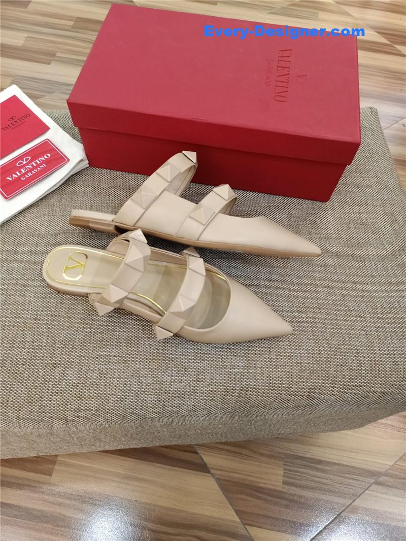 valentino LOGO bronzing sandals