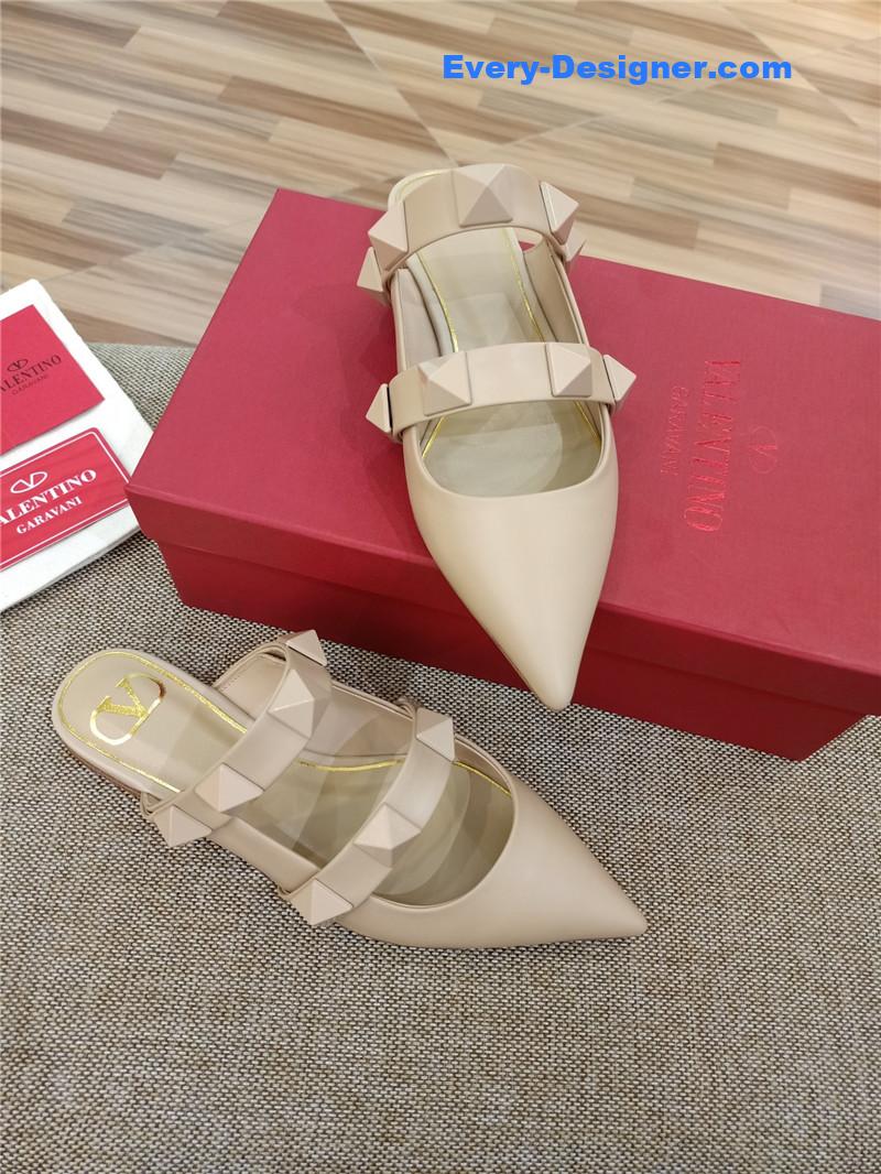 valentino LOGO bronzing sandals