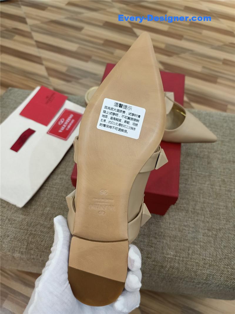 valentino LOGO bronzing sandals