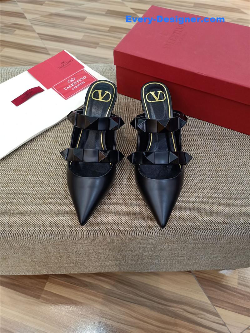 valentino LOGO bronzing sandals