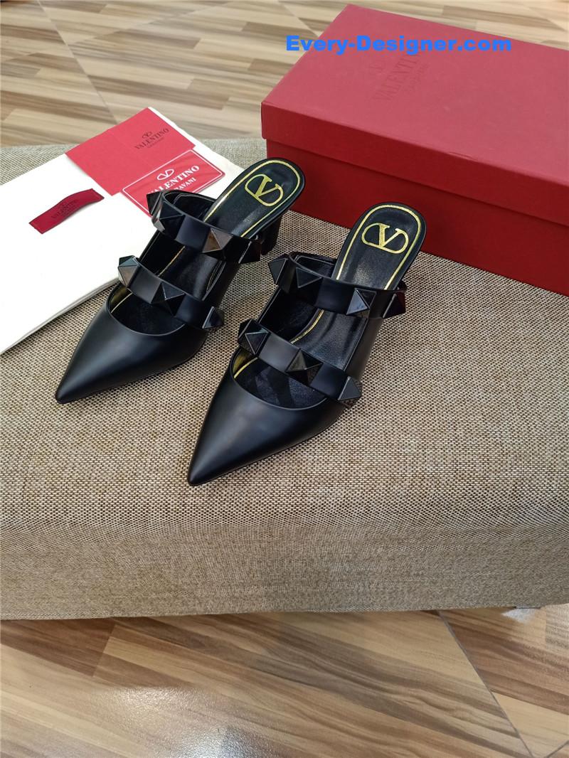 valentino LOGO bronzing sandals
