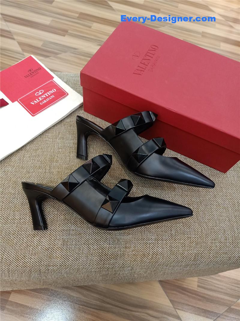 valentino LOGO bronzing sandals