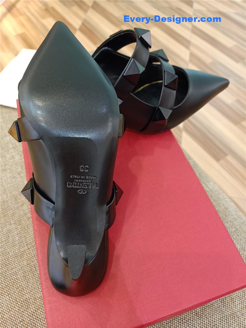 valentino LOGO bronzing sandals