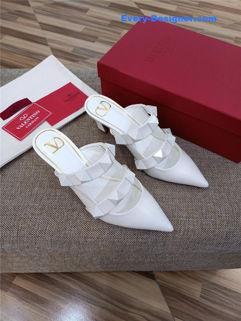 valentino LOGO bronzing sandals