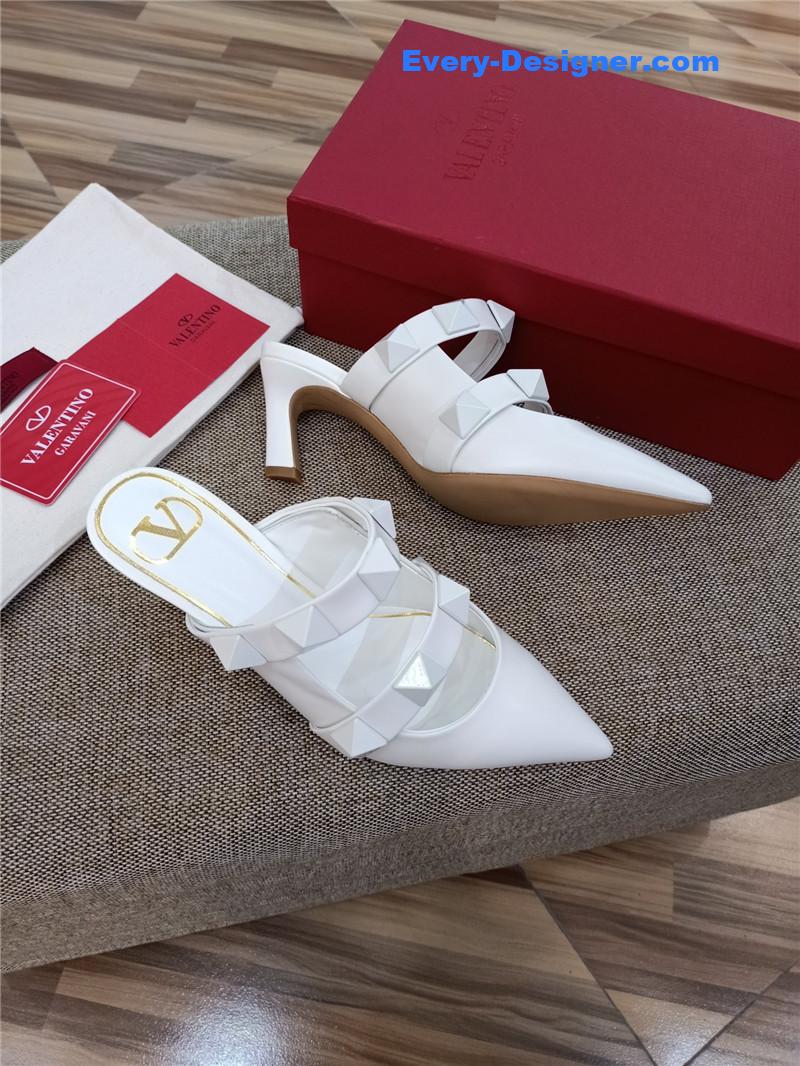 Va1e*ntin0 logo bronzing sandals